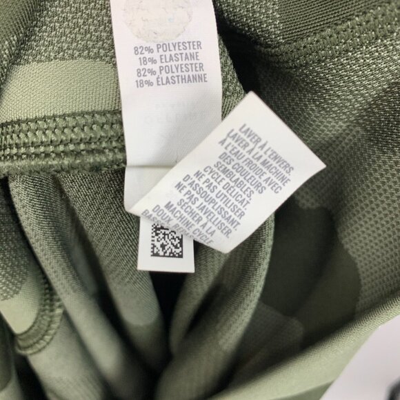 Aerie Offline Leggings High Rise 7/8 Green Camo Pull On Short Inseam - Picture 9 of 9